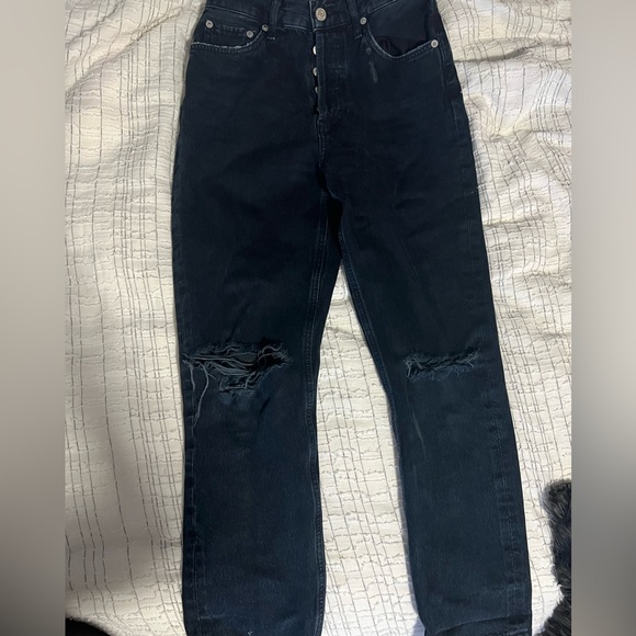 Black AGOLDE destroyed jeans - Picture 2 of 2